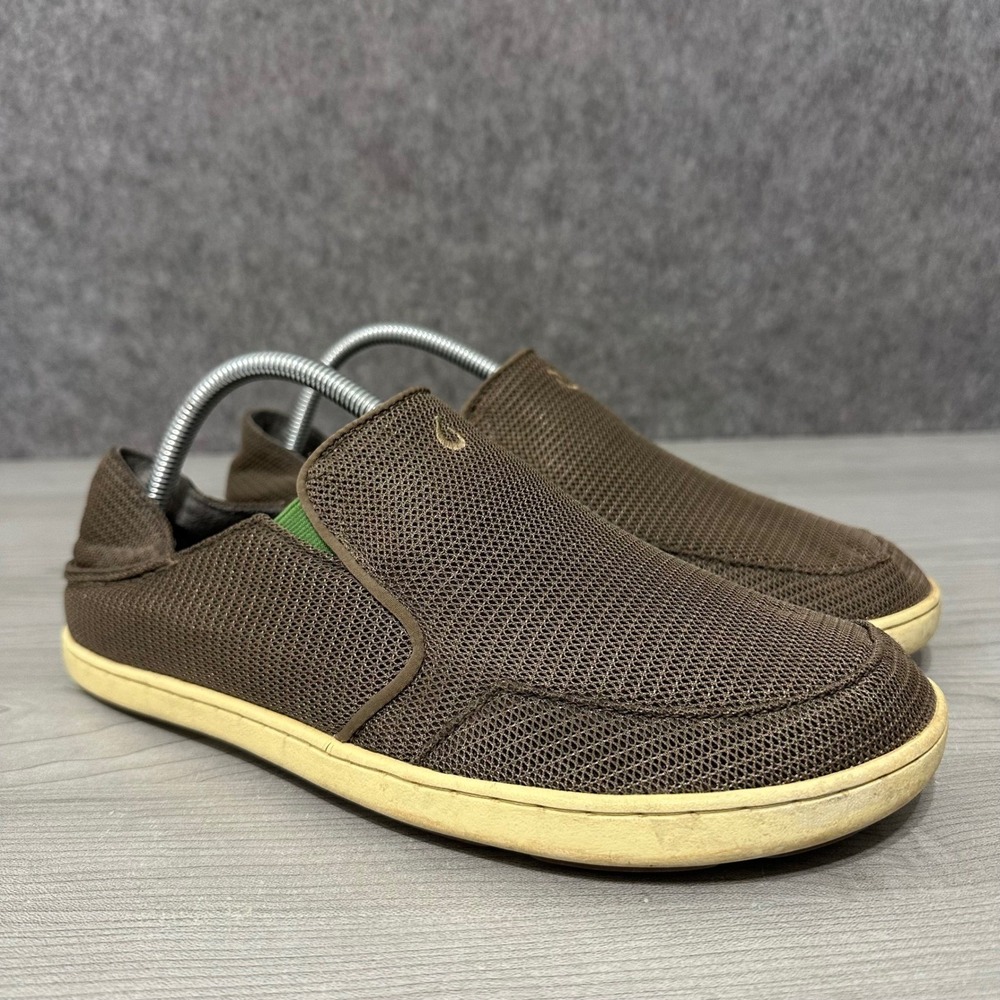 OluKai Nohea Mesh Mens Slip On Shoes Brown 10188-13AP Size 9 EUR‎ 42
